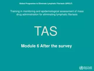 Module 6 After the survey