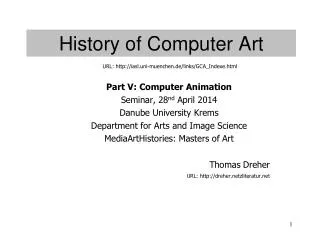 History of Computer Art