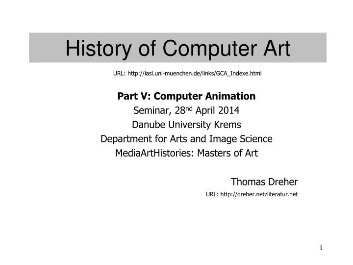 history of computer art