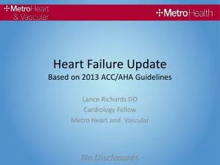 Heart Failure Update Based on 2013 ACC/AHA Guidelines