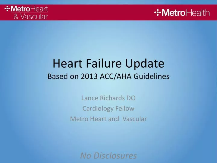 heart failure update based on 2013 acc aha guidelines