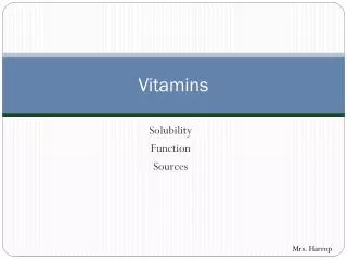 Vitamins