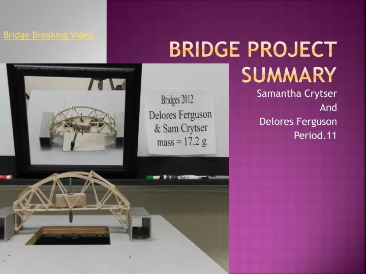 bridge project summary