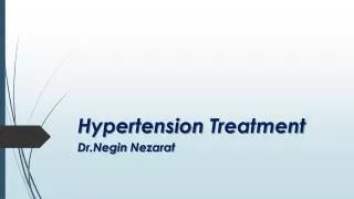 Hypertension Treatment