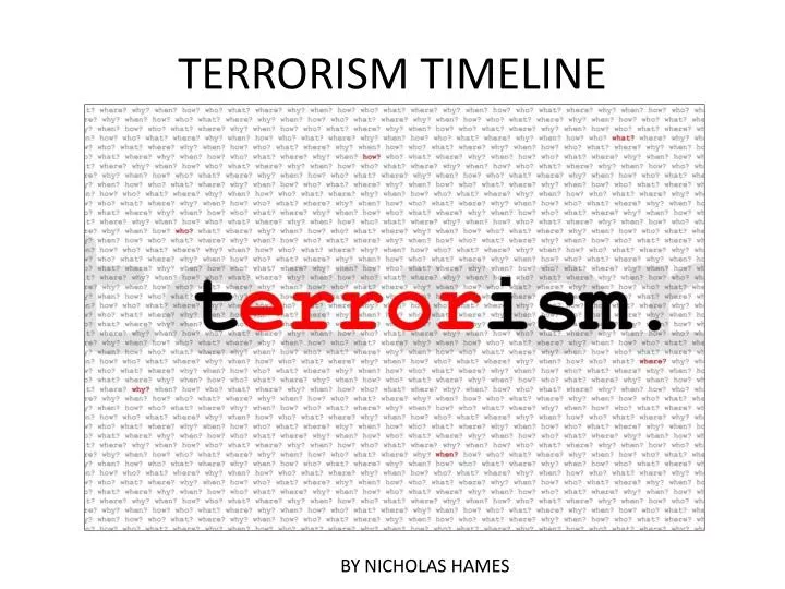 terrorism timeline