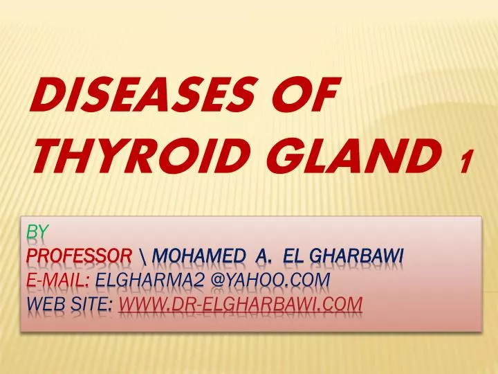 diseases of thyroid gland 1