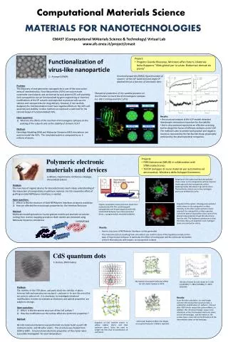 CMAST ( Computational MAterials Science &amp; Technology ) Virtual Lab