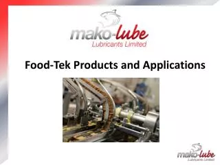 Food- Tek Products and Applications