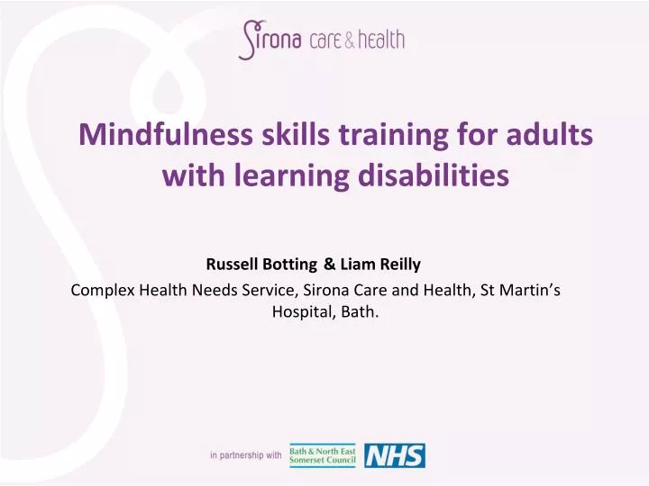 mindfulness skills training for adults with learning d isabilities