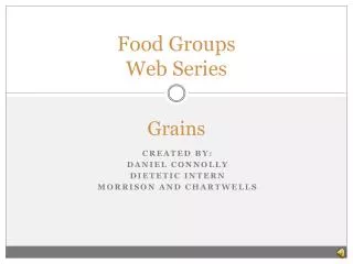 Food Groups Web Series