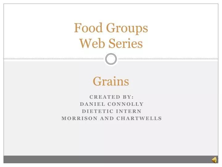 food groups web series
