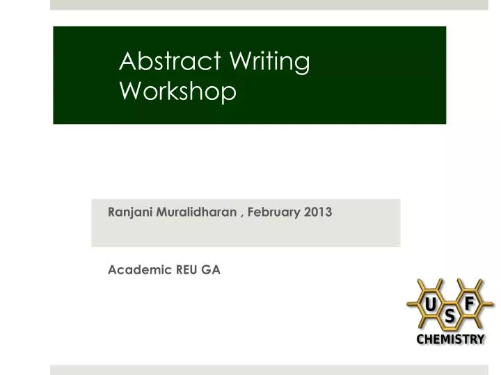 abstract writing workshop