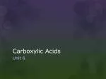 Carboxylic Acids - slide 1