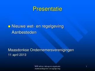 presentatie