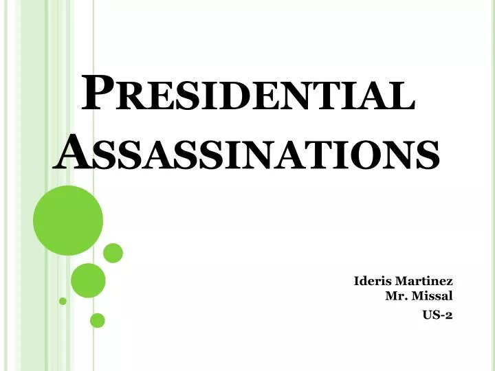presidential assassinations