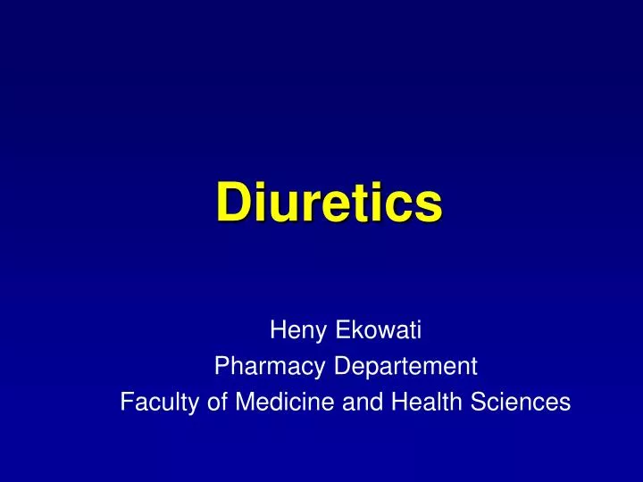 diuretics