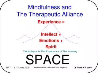 Mindfulness and The Therapeutic Alliance
