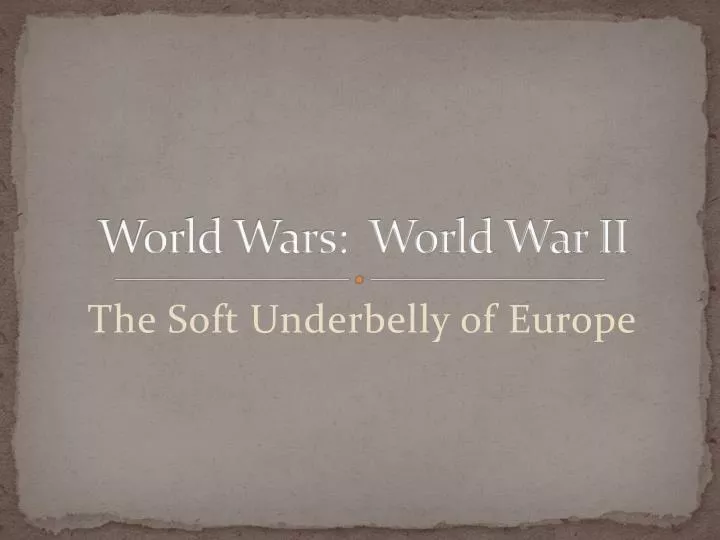world wars world war ii