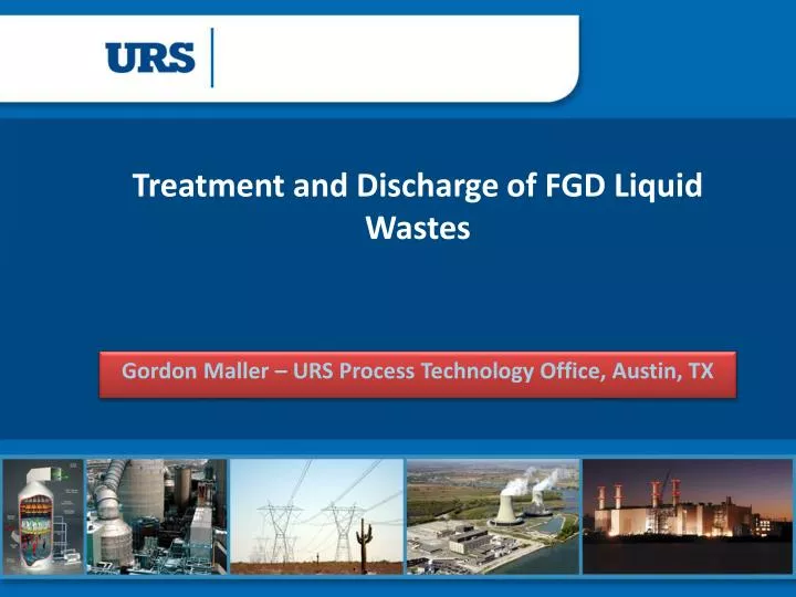 treatment and discharge of fgd liquid wastes