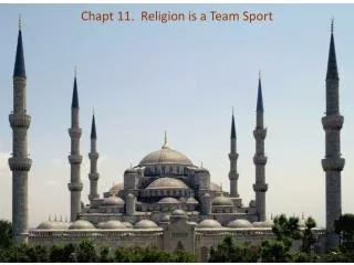 Chapt 11. Religion is a Team Sport