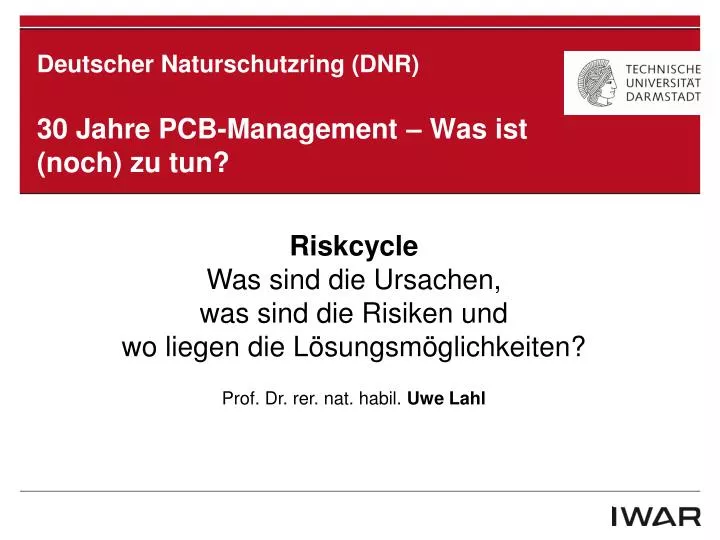 deutscher naturschutzring dnr 30 jahre pcb management was ist noch zu tun