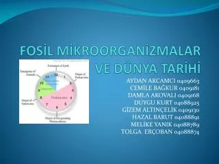 fos l m kroorgan zmalar ve d nya tar h