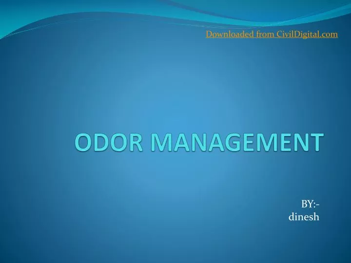odor management