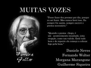 muitas vozes