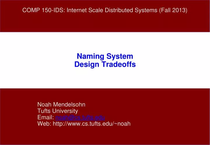 naming system design tradeoffs