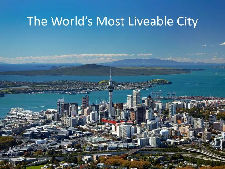 the world s most liveable city