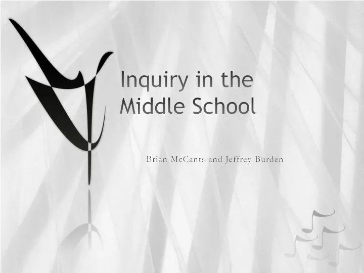 inquiry in the middle school