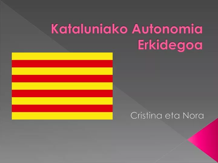 kataluniako autonomia erkidegoa