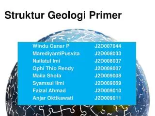 struktur geologi primer