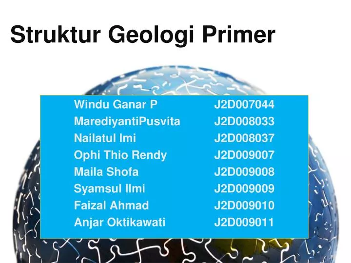 struktur geologi primer