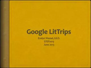 Google LitTrips