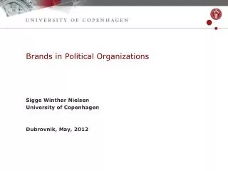 Brands in Political Organizations