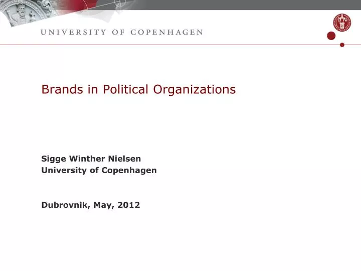 brands in political organizations