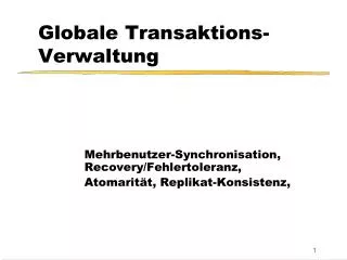 globale transaktions verwaltung