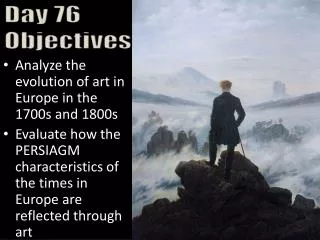 Analyze the evolution of art in Europe in the 1700s and 1800s
