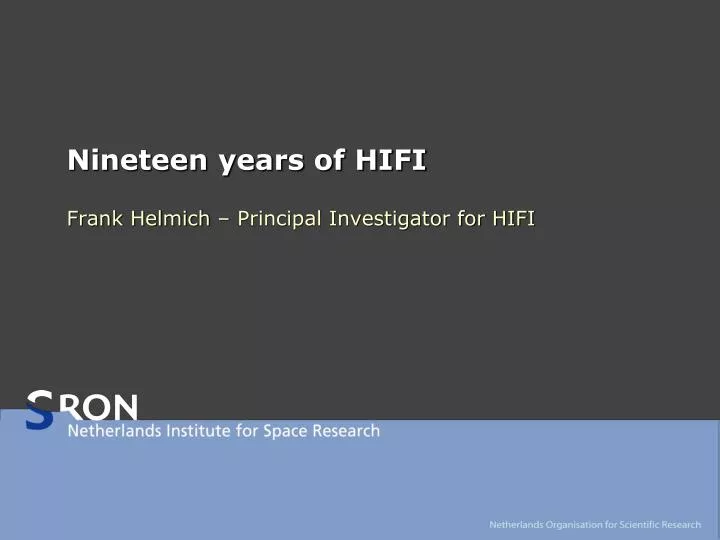 nineteen years of hifi
