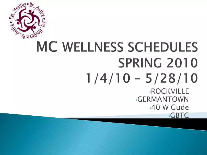 mc wellness schedules spring 2010 1 4 10 5 28 10