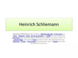 heinrich schliemann