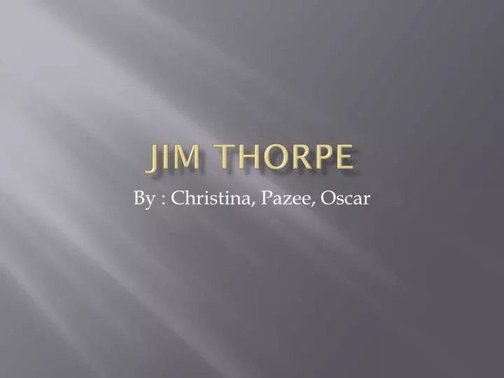 jim thorpe