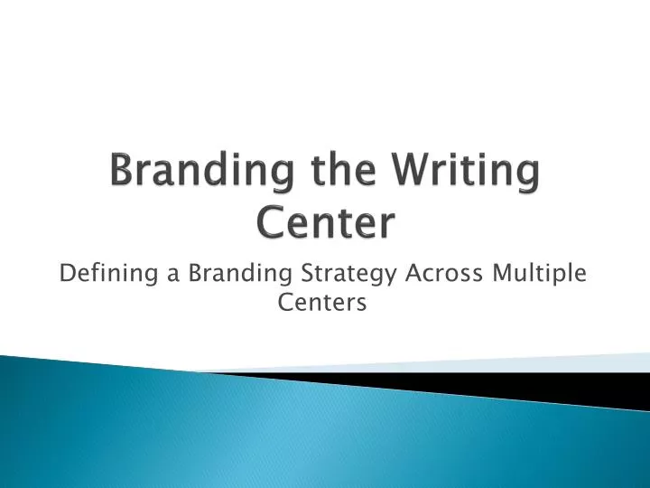 branding the writing center