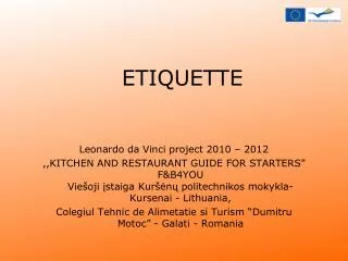 etiquette