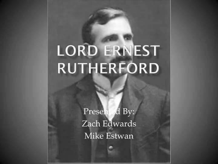 lord ernest rutherford