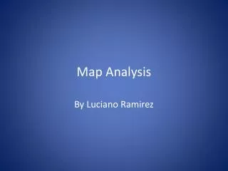 Map Analysis