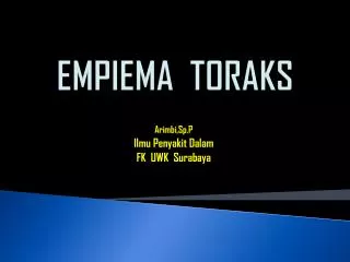empiema toraks