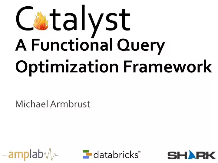 a functional query optimization framework