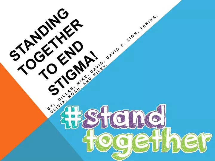 standing together to end stigma
